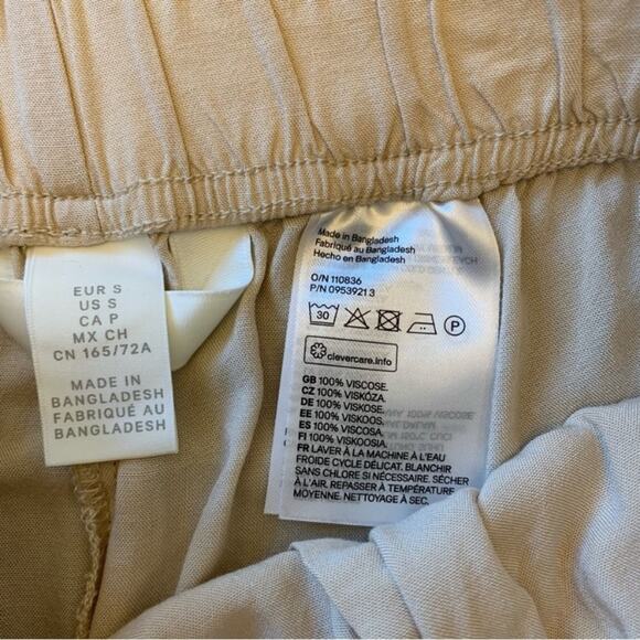 H&M Light Tan High Waist Pull On Bermuda Shorts - Picture 5 of 6
